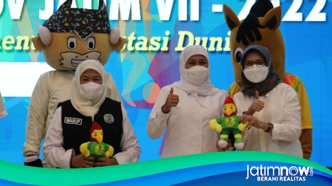 Gubernur Khofifah Launching Maskot Porprov Jatim 2022