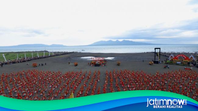 Penampilan Ribuan Penari Gandrung Sewu Bikin Bulu Kuduk Merinding