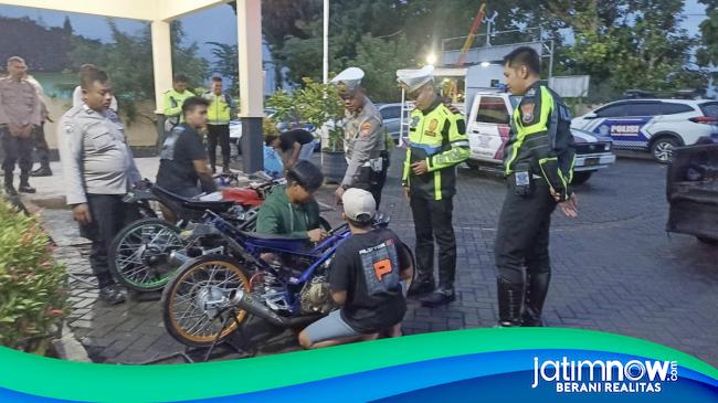 Gerebek Balap Liar Polres Magetan Amankan Motor Dan Jokinya