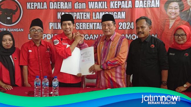 Bursa Bacabup Lamongan 2024 Wakil Bupati Abdul Rouf Daftar Ke PDIP Dan PKB