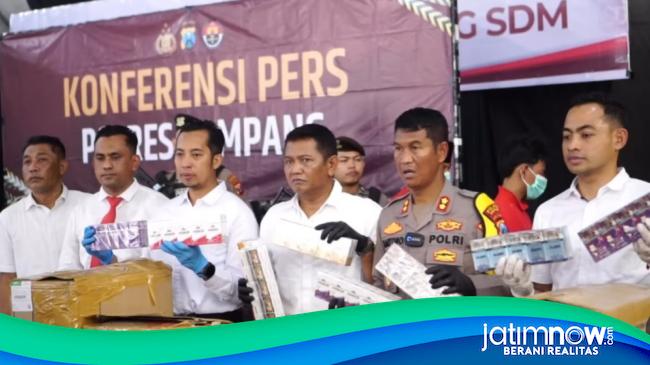 Polres Sampang Gagalkan Penyelundupan 19 Kardus Rokok Ilegal Lewat