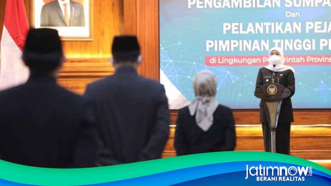 16 Pejabat Eselon II Pemprov Dilantik Ini Pesan Gubernur Jatim