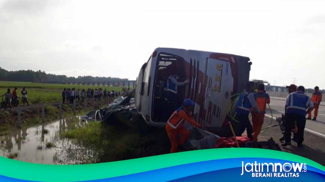 Ini Data Korban Kecelakaan Maut Bus Eka Di Jalan Tol Nganjuk