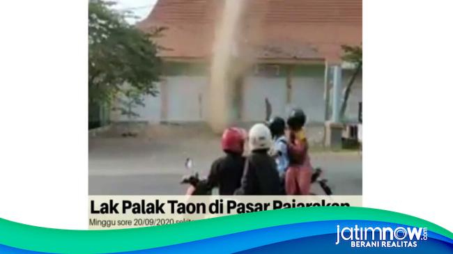 Viral Video Puting Beliung Bikin Panik Warga Probolinggo