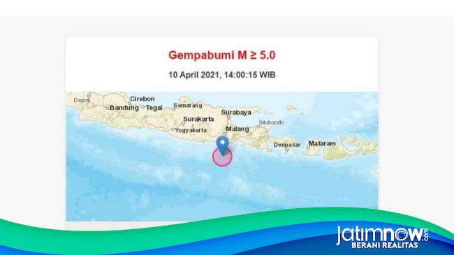 Gempa 6 7 M Guncang Kabupaten Malang Getaran Terasa Hingga Di Surabaya