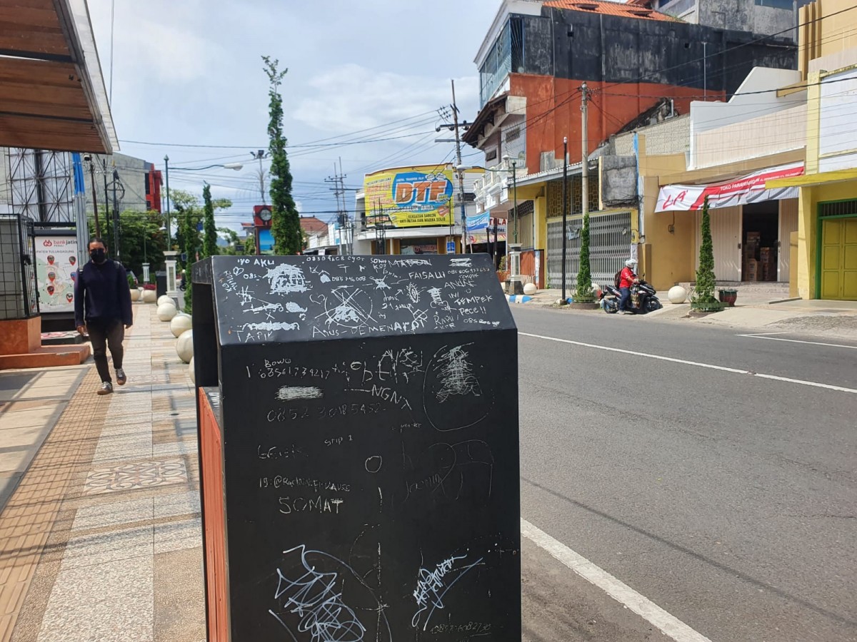 Viral Video Vandalisme Di Taman Km Tulungagung Pelaku Diburu