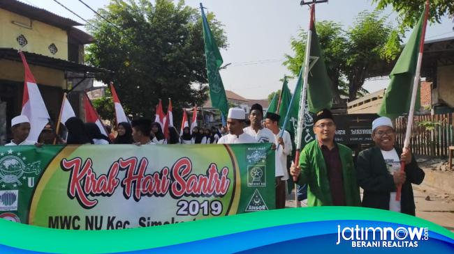 Rayakan Hari Santri Umat Nu Di Surabaya Gelar Kirab Resolusi Jihad