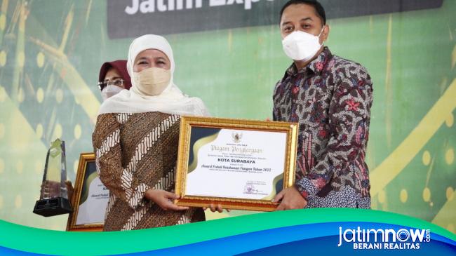 Surabaya Sabet Penghargaan Peduli Ketahanan Pangan Tahun 2022