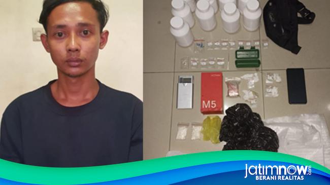 Edarkan Sabu Dan Pil Koplo Pemuda Pengangguran Di Mojokerto Disergap Polisi