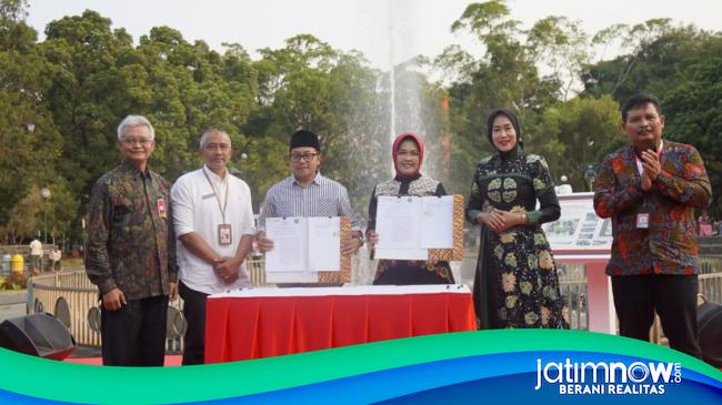 Bank Jatim Ikut Urun Revitalisasi Alun-Alun Kota Malang