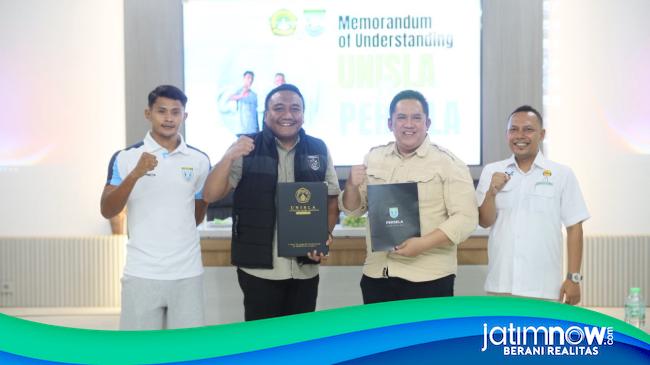 Kerja Sama Dengan Persela, Unisla Siapkan Program Beasiswa Pemain dan Suporter