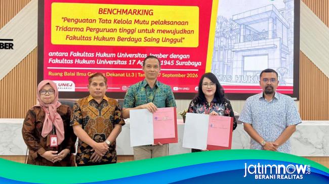 FH Untag Surabaya dan UNEJ Sepakat Kerja Sama Kurikulum