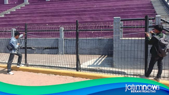 Pagar Stadion Brawijaya Kediri Diganti Mulai Besok, Besi Lebih Besar dan Tinggi