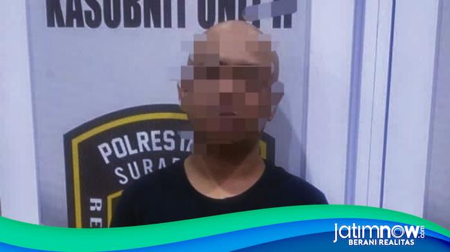 Cabuli Anak Tiri, Pria Ini Ditangkap Polrestabes Surabaya