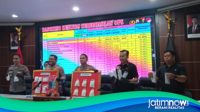 Polres Jember Bongkar Kasus Narkoba dan Okerbaya, 38 Tersangka Diamankan