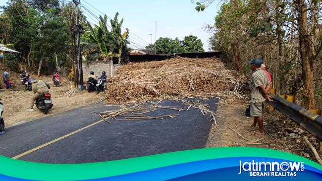 Truk Muat Tebu Terguling di Selorejo, Jalur Blitar-Malang Lumpuh Total