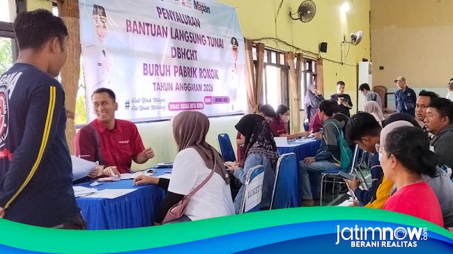 Dinas Sosial Kota Kediri Salurkan BLT DBHCHT Rp1 Juta untuk 4.245 Buruh Pabrik Rokok
