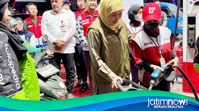 Pasokan Pertalite Malang Ditambah, Gubernur Jatim Cek SPBU Ciliwung