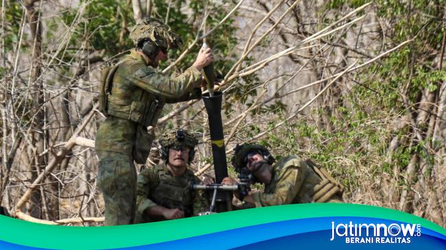 Gelegar Mortir Marinir Guncang Situbondo di Latihan Bareng Australia