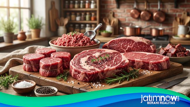 Harga Bahan Pokok di Jawa Timur: Daging Sapi Stabil