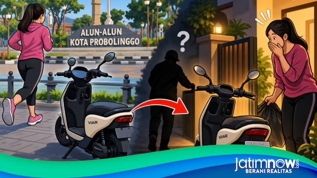 Motor Listrik Hilang di Alun-Alun Probolinggo, Tiba-tiba Kembali ke Depan Rumah