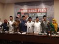 Para pengurus JKSN usai jumpa pers di Hotel Namira, Surabaya. Jumat (21/9/2018).
