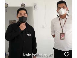 Kagetnya Erick Thohir saat Sidak Toilet SPBU di Medan: Ah yang Bener?