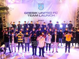 Skuad Gresik United 2021 Resmi Dilaunching di Pit Stop Kopi