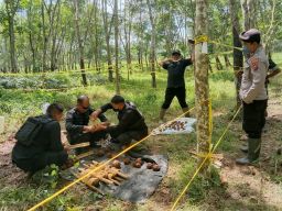 Tim Gegana Polda Jatim Ledakkan 70 Mortir Bulat Temuan Warga di Banyuwangi