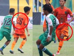 Persibo Bojonegoro saat melawan Mitra Surabaya. (Foto: tangkapan layar)