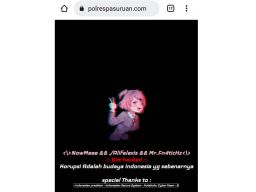 Tampilan website polrespasuruan.com yang diduga diserang hacker
