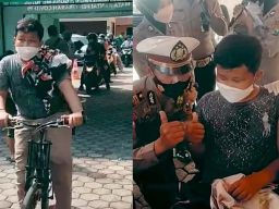 Aksi Bocah Yatim Piatu di Kota Probolinggo Kayuh Sepeda Demi Ikut Vaksin