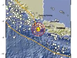 Gempa di Perairan Banten (Foto: @infoBMKG)