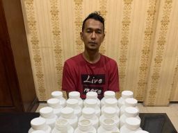 Residivis kasus narkoba dibekuk Polres Pasuruan. (Foto: Polres Pasuruan/jatimnow.com)