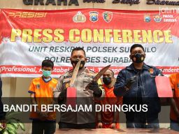 Video: Gasak Motor, 3 Bandit Bersajam di Surabaya Diringkus