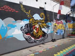 Indahnya Kampung Pancasila Jombang, Mengedukasi Generasi Muda Lewat Mural