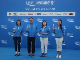Tangkapan layar saat press conference daring Pocari Sweat Run Indonesia 2022 .