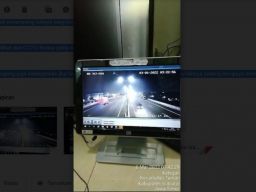 Screenshot video rekaman CCTV kasus tabrak lari di Tol Gempol.(Foto: Satlantas Polresta Sidoarjo for Jatimnow.com)