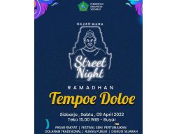 Flyer Gajah Mada Street Night Tempoe Doeloe (Foto: Instagram Pemkab Sidoarjo)