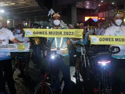 Peserta Gowes Aman dan Sehat di Masa Angkutan Lebaran 2022.(Foto: Dok. Kemenhub)