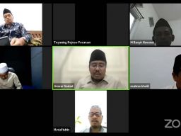 Tangkapan layar video kajian yang digelar Ketua Gerindra Jatim Anwar Sadad selama ramadan