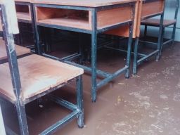 Akibat banjir sekolah di Kota Batu terendam lumpur. (Foto: BPBD Kota Batu for jatimnow.com)