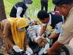 Korban kecelakaan tunggal di Desa Mojorejo, Kecamatan Jetis, Kabupaten Ponorog0.(Foto: Polsek Jetis/jatimnow.com)