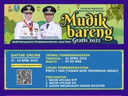 Mudik Bareng Gratis disediakan Pemprov Jatim untuk warga yang merantau di Jakarta. (Foto: Dok Humas Pemprov Jatim/jatimnow.com)