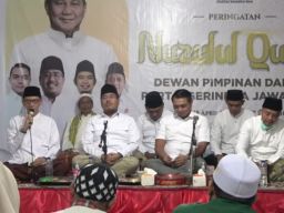 Pengurus DPD Partai Gerindra Jatim menggelar peringatan Nuzulul Quran di Kabupaten Jember.(Foto: Dok Gerindra Jatim/jatimnow.com)