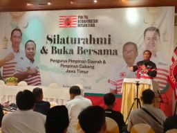 Kelana Aprilianto ditunjuk jadi Ketua Partai Kebangkitan Nusantara Jatim (Foto: Dimas for jatimnow.com)