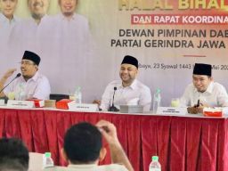 Halalbihalal, Gerindra Jatim Selipkan Pesan Pemenangan Prabowo di Pilpres 2024