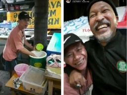 Pelatih Persela Lamongan Fakhri Husaini Peluk Penjual Nasi Goreng, Siapa Dia?