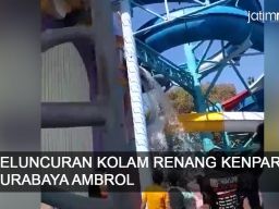 Video: Detik-detik Ambrolnya Seluncuran Kolam Renang KenPark Surabaya