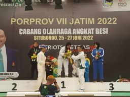 Lifter Bojonegoro Borong 7 Medali Emas Porprov Jatim VII 2022